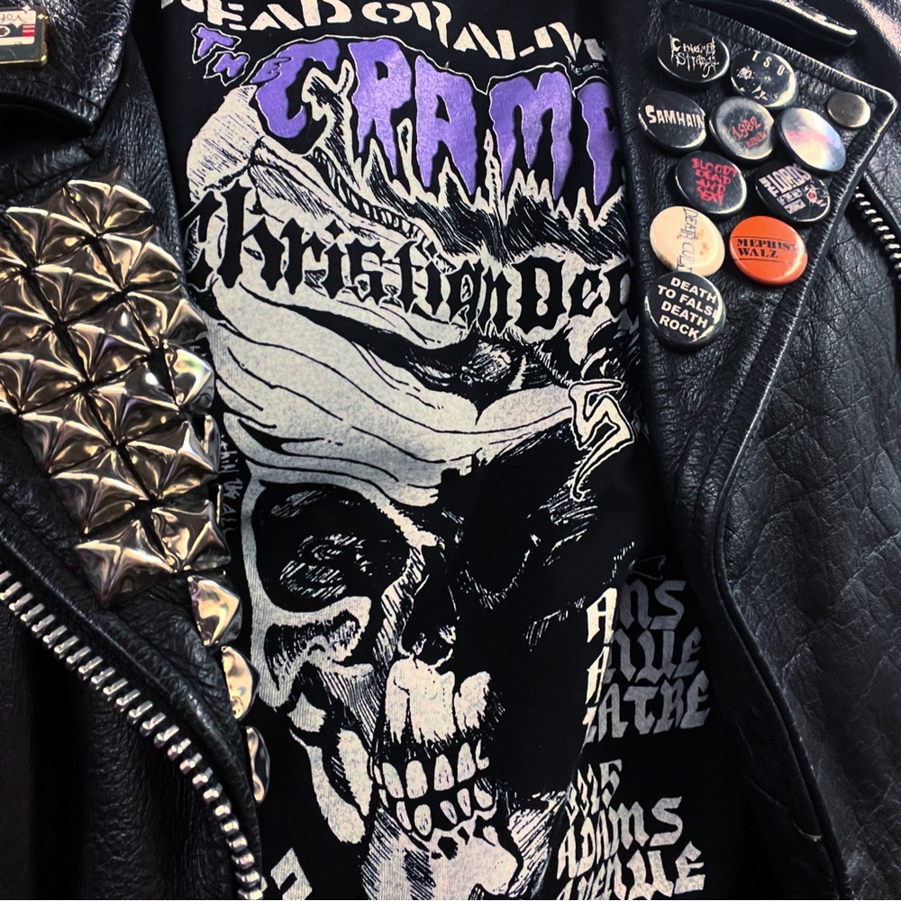 Punk goth tshirt, Cramps & Christian Death 1982